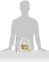 Load image into Gallery viewer, Rhythm Clocks "Joyful Crystal Pearl" Musical Mantel Clock