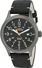Load image into Gallery viewer, Timex Men&#39;s TW4B01900 Expedition Scout 40 Black Leather Strap Watch
