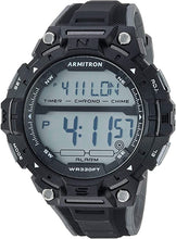 Load image into Gallery viewer, Armitron Sport Men's Grey Accented Digital Chronograph Black Resin Strap Watch, 40/8455BLK