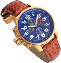 Load image into Gallery viewer, Invicta Men's Force Yellow Gold Japanese-Quartz Watch with Leather Strap, Brown, 22 (Model: 3329)