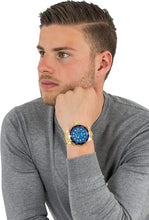 Load image into Gallery viewer, Invicta Men's 14357 Pro Diver Blue Carbon Fiber Dial 18k Gold Ion-Plated Stainless Steel Watch