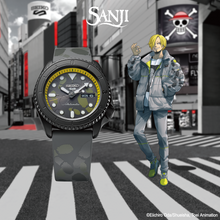 Load image into Gallery viewer, Seiko 5 Sports One Piece Vinsmoke Sanji Limited Edition SRPH69
