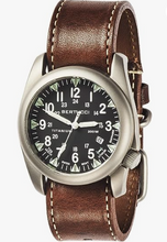Load image into Gallery viewer, BERTUCCI A-4T Super Yankee Illuminated Watch Black - Nut Brown Horween Leather 13482
