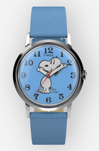 Load image into Gallery viewer, Timex Marlin® Hand-Wound x Peanuts Reissue 34mm Leather Strap Watch
