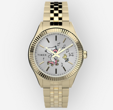 Load image into Gallery viewer, Timex Legacy x Peanuts Roller Skating 34mm Stainless Steel Bracelet Watch
