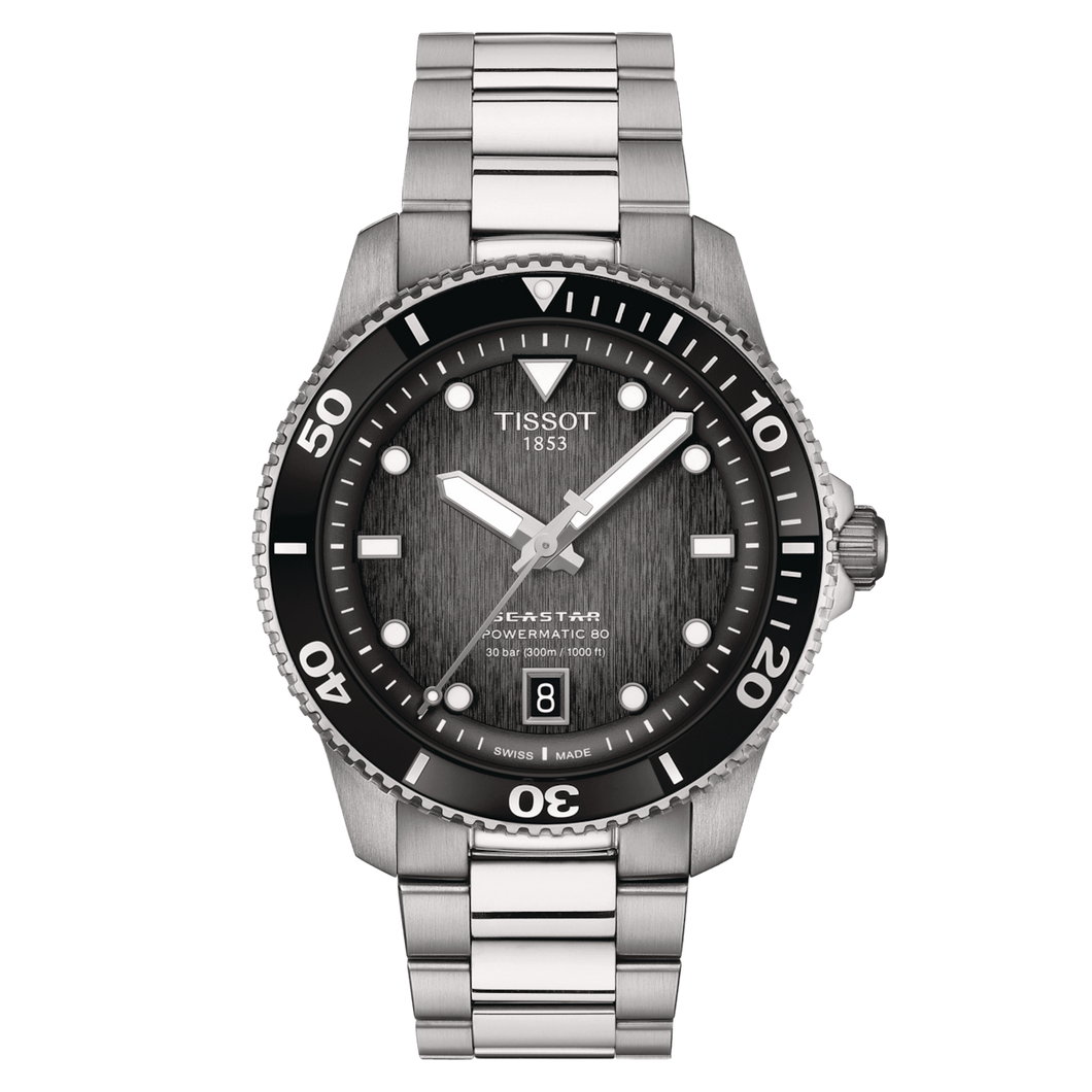 TISSOT Seastar 1000 Powermatic 80 40MM Grey-Black Dial