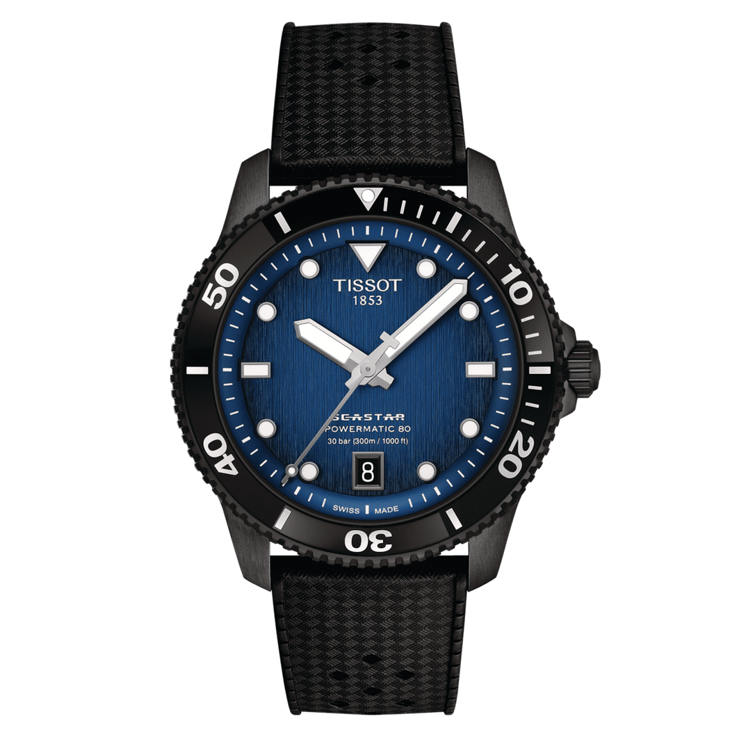 TISSOT Seastar 1000 Powermatic 80 40mm Blue-Black Dial