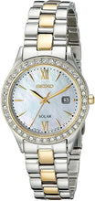 Load image into Gallery viewer, Seiko Women&#39;s SUT074 Dress Two-Tone Stainless Steel Swarovski Crystal-Accented Solar Watch
