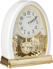 Load image into Gallery viewer, Rhythm Clocks &quot;Joyful Crystal Pearl&quot; Musical Mantel Clock
