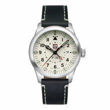 Load image into Gallery viewer, LUMINOX XA.9527 P-38 Lightning 9520 Series Beige Dial Black Leather Strap Pilot Watch 42mm
