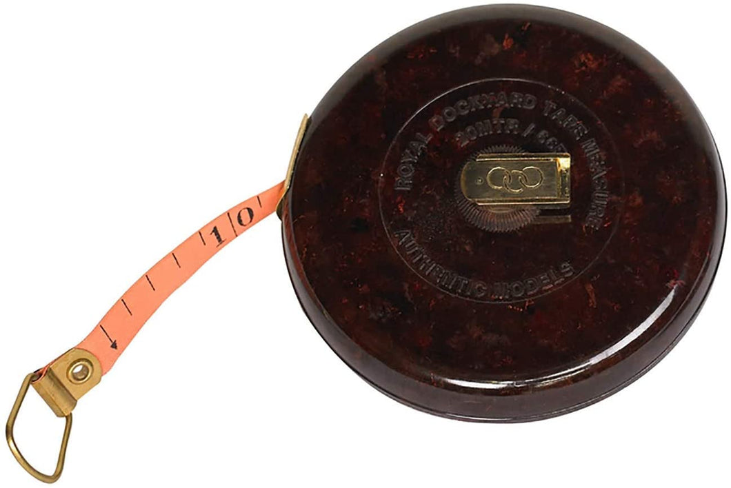 Authentic Models, Royal Dockyard Tape Measure, Vintage-Inspired Measuring Tool - Terra Cottta