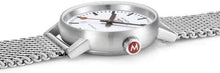 Load image into Gallery viewer, Mondaine Official Swiss Railways Automatic Watch EVO2 | White/Mesh Bracelet
