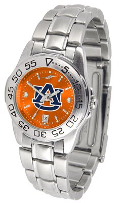 Auburn University Tigers Sport Steel Band Ano-chrome - Ladies - Women's College Watches