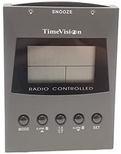 Load image into Gallery viewer, 4&quot; TimeVision Radio Controlled Atomic Dual Alarm Clock with Temperature ATC-08
