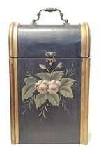 Load image into Gallery viewer, Hand Painted Wooden le Fluer 2 Bottle Wine Holder Case
