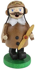 Load image into Gallery viewer, GlÃÂ¤sser 26397 Pilot incense burner traditional wooden handmade German Christmas decoration, 11 cm by Richard GlÃÂ¤sser Seiffen
