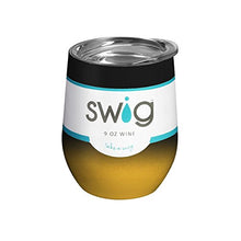 Load image into Gallery viewer, Swig Wine Cup (Black/Yellow)
