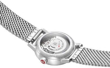 Load image into Gallery viewer, Mondaine Official Swiss Railways Automatic Watch EVO2 | White/Mesh Bracelet
