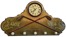 Load image into Gallery viewer, Bishop, Adams &amp; Company Golf Clubhouse New Members Wall Clock, Hat and Coat Rack
