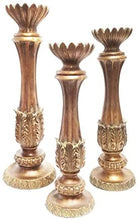 Load image into Gallery viewer, Russ Berrie and Co Bronze Patina Pillar Holder
