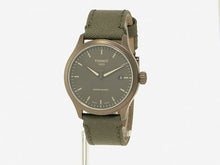 Load and play video in Gallery viewer, Tissot mens Tissot Gent XL Stainless Steel Casual Watch Khaki T1164073709100
