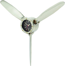 Load image into Gallery viewer, Pendulux, Propeller Wall Clock, Home Decoration, Aluminum 24 H x 24 W x 3.5 D inches
