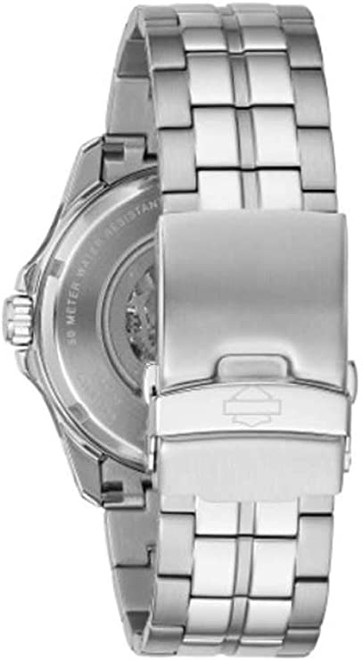 Harley-Davidson Men's Willie G Skull Self-Winding Stainless