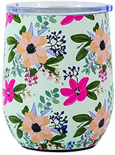 Load image into Gallery viewer, Mary Square Drink Amelia Stainless Tumbler 12 oz Floral
