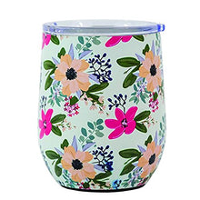 Load image into Gallery viewer, Mary Square Drink Amelia Stainless Tumbler 12 oz Floral
