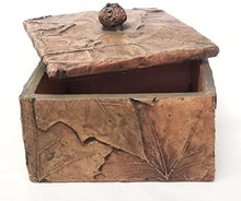 Load image into Gallery viewer, Russ Home Textured Leaf Box 6&quot; W x 6&quot; D x 4&quot; H

