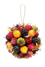 Load image into Gallery viewer, Plus One Imports 5&quot; Vectra Fruit Ball Hanging Ornament
