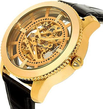 Load image into Gallery viewer, Invicta Men&#39;s &#39;Vintage&#39; Automatic Stainless Steel and Leather Casual Watch, Color:Black/Gold Gold/Gold (Model: 22571, 22575)
