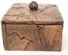 Load image into Gallery viewer, Russ Home Textured Leaf Box 6&quot; W x 6&quot; D x 4&quot; H
