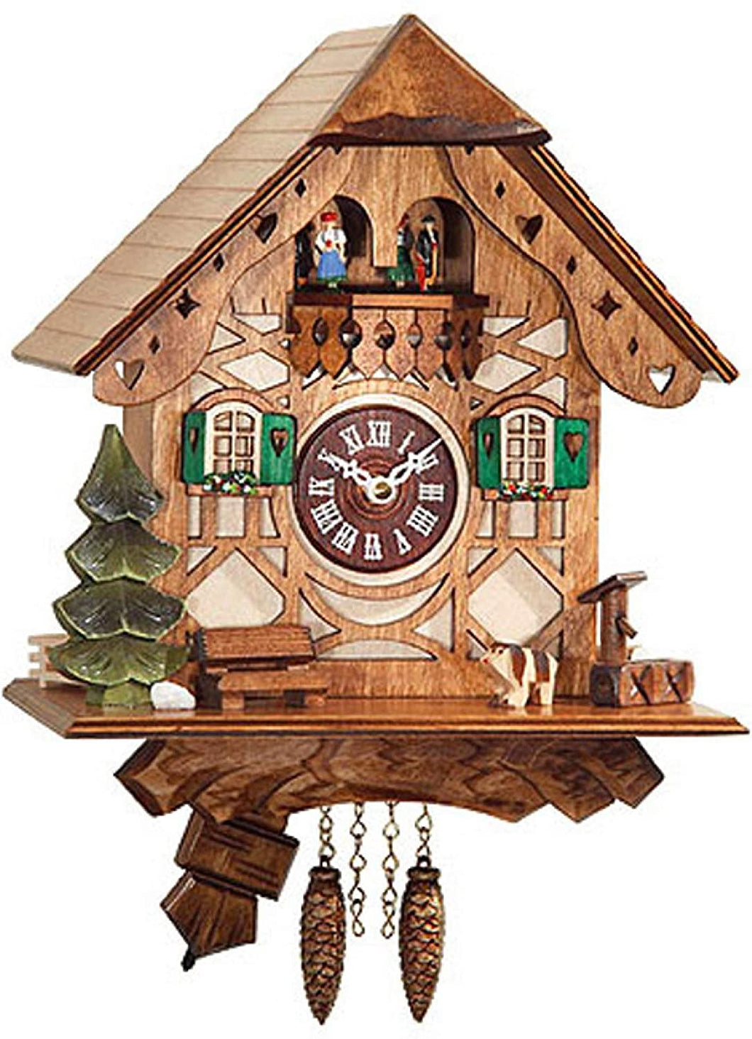 Alexander Taron 0188QPT Engstler Battery-Operated Clock - Mini Size with Music/Chimes - 8.25