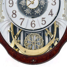 Load image into Gallery viewer, Rhythm Clocks &quot;Woodgrain Marvelous&quot; Magic Motion Clock
