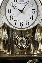 Load image into Gallery viewer, Rhythm Clocks &quot;Joyful Crystal Pearl&quot; Musical Mantel Clock
