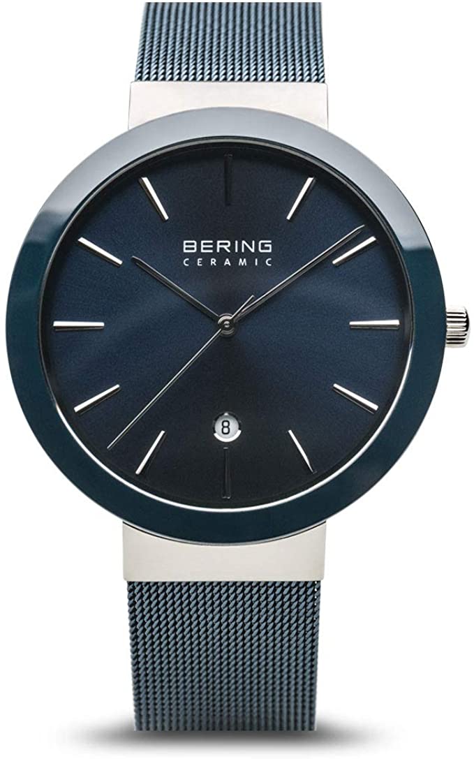 BERING Time | Women's Slim Watch 11440-387 | 40MM Case | Ceramic Collection | Stainless Steel Strap | Scratch-Resistant Sapphire Crystal | Minimalistic - Designed in Denmark