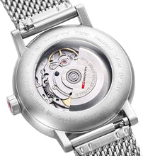 Load image into Gallery viewer, Mondaine Official Swiss Railways Automatic Watch EVO2 | White/Mesh Bracelet

