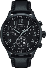 Load image into Gallery viewer, Tissot Mens Tissot Chrono XL Vintage 316L Stainless Steel case with Black PVD Coating Swiss Quartz Watch, Black, Leather, 22 (T1166173605200)
