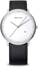 Load image into Gallery viewer, BERING Time | Unisex Slim Watch 11139-404 | 39MM Case | Classic Collection | Calfskin Leather Strap | Scratch-Resistant Sapphire Crystal | Minimalistic - Designed in Denmark
