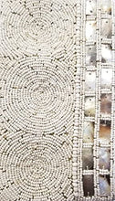 Load image into Gallery viewer, Bead Clutch Wristlet adorned with Oyster Shell
