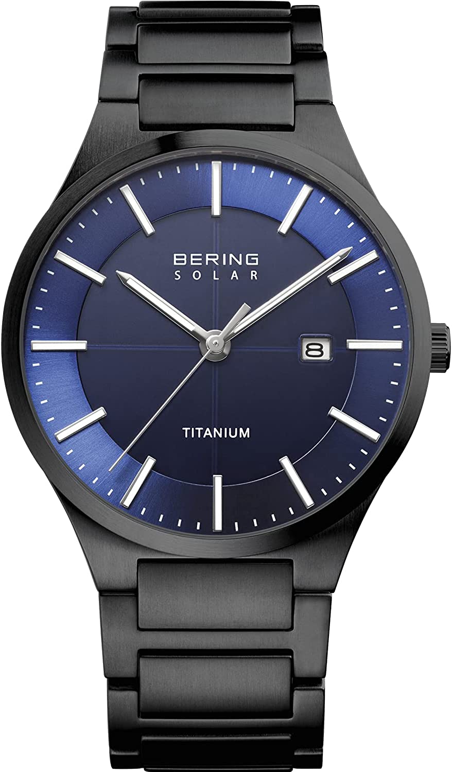 BERING Men's Analogue Quartz Watch with Titanium Strap
