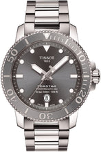 Load image into Gallery viewer, Tissot Men&#39;s Seastar 1000 Powermatic 80 316L Stainless Steel case Swiss Automatic Watch Strap, Grey, 21 (Model: T1204071108101)
