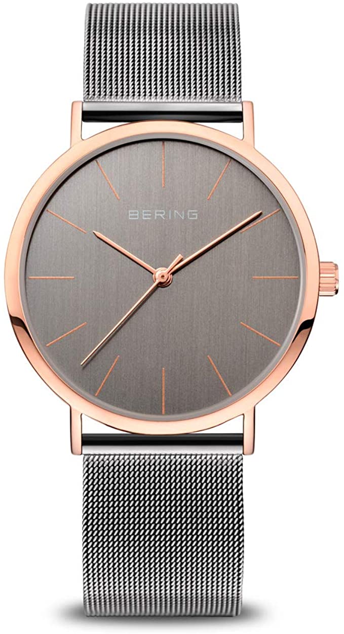 BERING Time | Women's Slim Watch 13436-369 | 36MM Case | Classic Collection | Stainless Steel Strap | Scratch-Resistant Sapphire Crystal | Minimalistic - Designed in Denmark