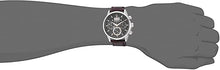 Load image into Gallery viewer, Bulova Classic Chronograph Mens Watch, Stainless Steel with Brown Leather Strap, Silver-Tone (Model: 96B311)
