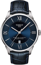 Load image into Gallery viewer, Tissot mens Chemin des Tourelles Stainless Steel Dress Watch Blue T0994071604800
