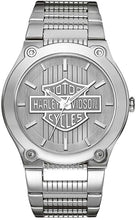 Load image into Gallery viewer, Harley-Davidson Men&#39;s 76A134 Analog Quartz Silver Stainless Steel Watch
