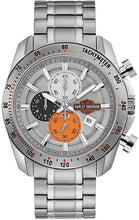 Load image into Gallery viewer, Harley-Davidson Men&#39;s Vintage B&amp;S Chronograph Stainless Steel Watch 76B186
