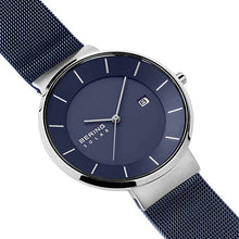 Load image into Gallery viewer, BERING Time | Men&#39;s Slim Watch 14639-307 | 39MM Case | Solar Collection | Stainless Steel Strap | Scratch-Resistant Sapphire Crystal | Minimalistic - Designed in Denmark
