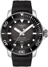 Load image into Gallery viewer, Tissot Men&#39;s Seastar 2000 Professional Stainless Steel Swiss Automatic Diving Watch with Rubber Strap, Black, 22 (Model: T1206071744100)
